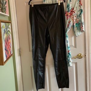 H&M Faux Leather Pants